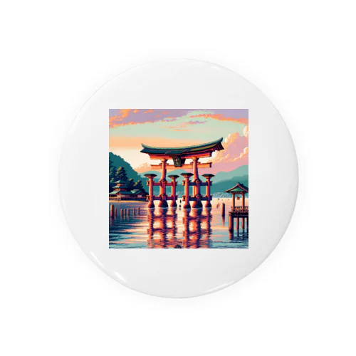 厳島神社（pixel art） Tin Badge