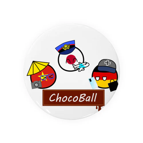 Choco Ball Family  Tin Badge