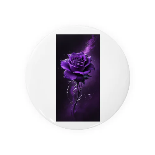 Purple Rose Tin Badge