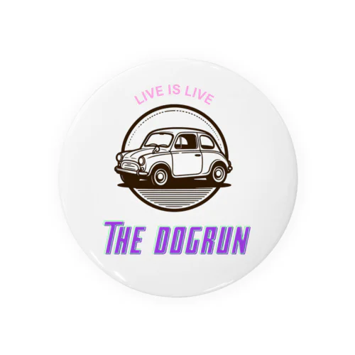 THE DOGRUN CAR  water mark Tin Badge