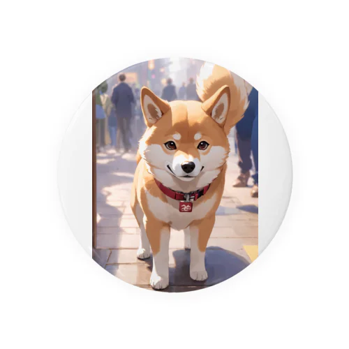 しば犬くん Tin Badge