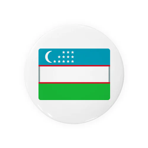 ウズベキスタンの国旗 캔뱃지