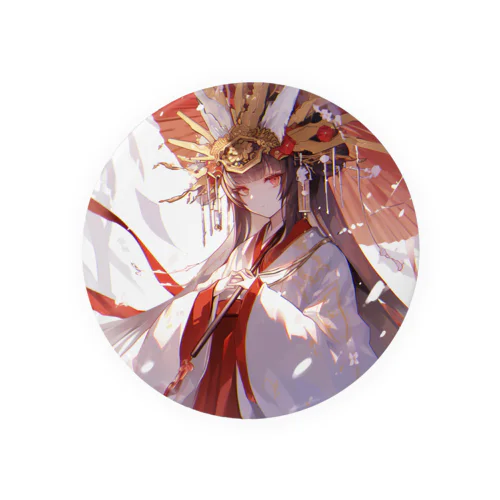 紅蓮の光に宿る、神威の巫女 Marsa 106 Tin Badge