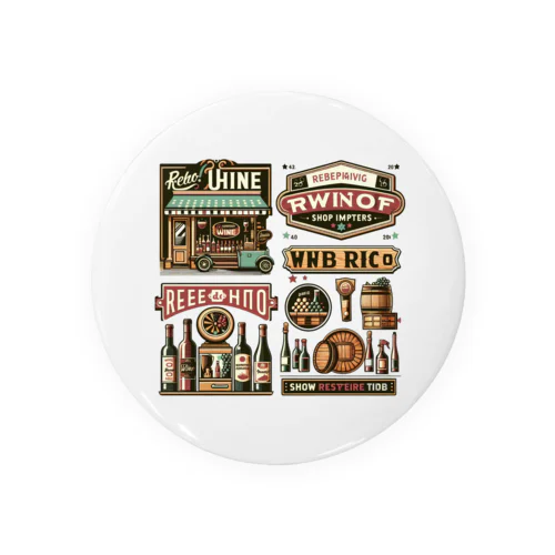 VinotequeStyle Tin Badge