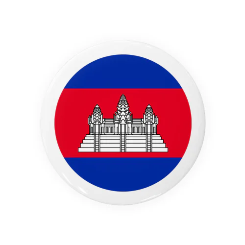 カンボジアの国旗 缶バッジ