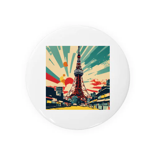 POPARTTOKYOTOWER Tin Badge