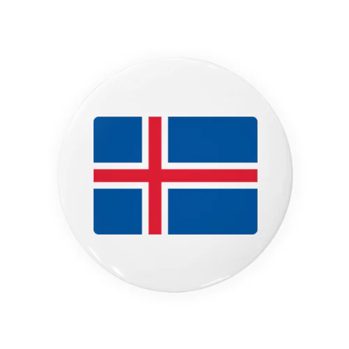 アイスランドの国旗 缶バッジ