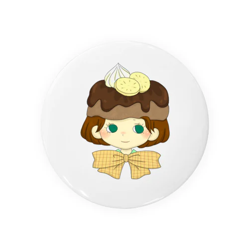 たべもの帽子＊チョコレイトバナナ Tin Badge