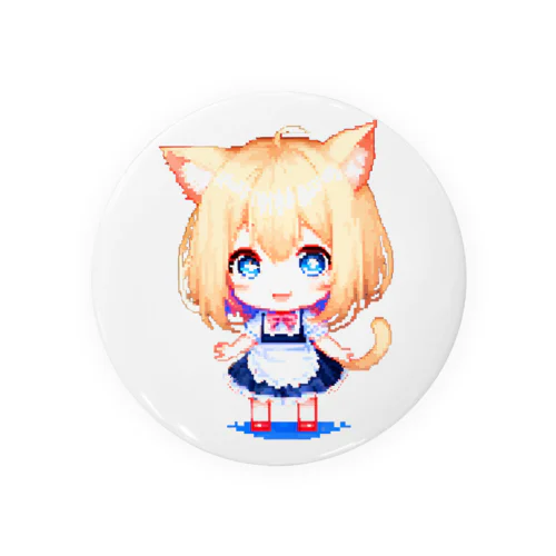 8-BITnekomimiMaid Tin Badge