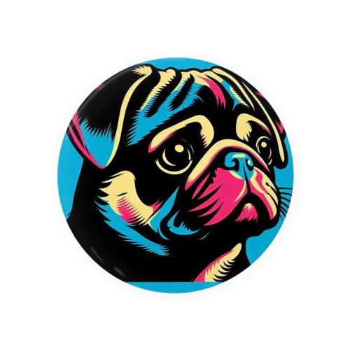 Blue Pug series Tin Badge