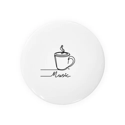 存在しないカフェのロゴマーク Tin Badge