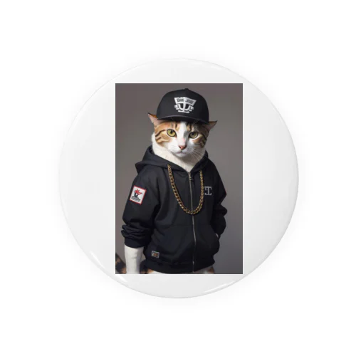 ヒップホップ猫 Tin Badge