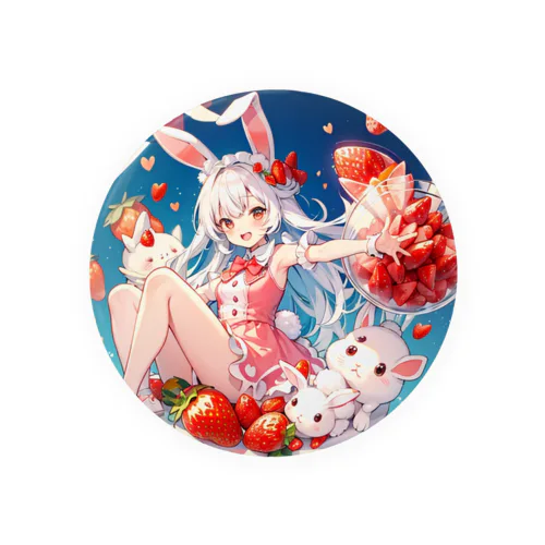 いちごうさぎ02 Tin Badge