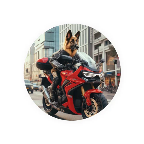 街角の犬ライダー Tin Badge