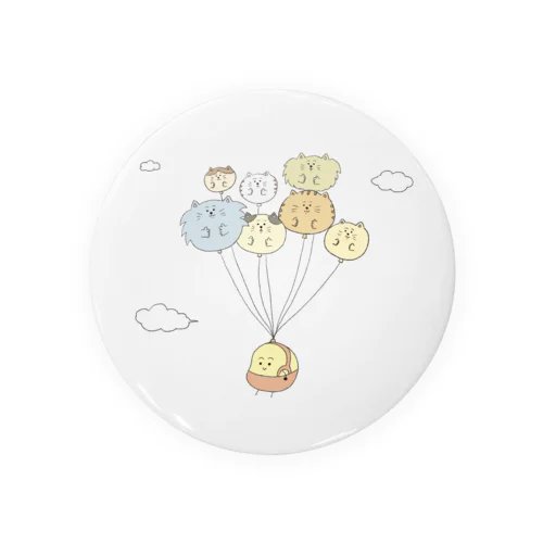 じゃがいもくん「ねこ風船」 Tin Badge