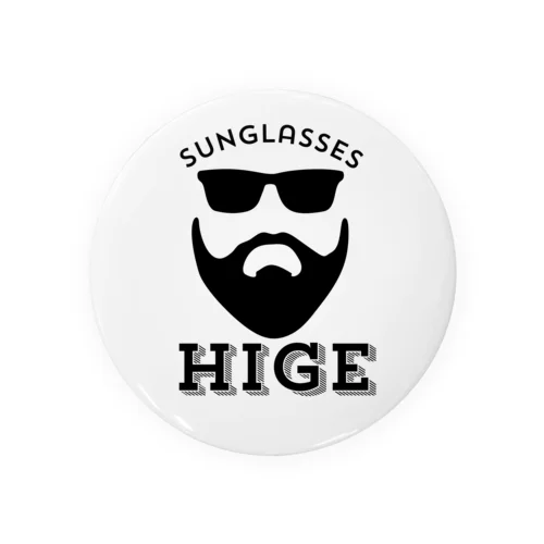 【HIGE】黒ロゴ Tin Badge