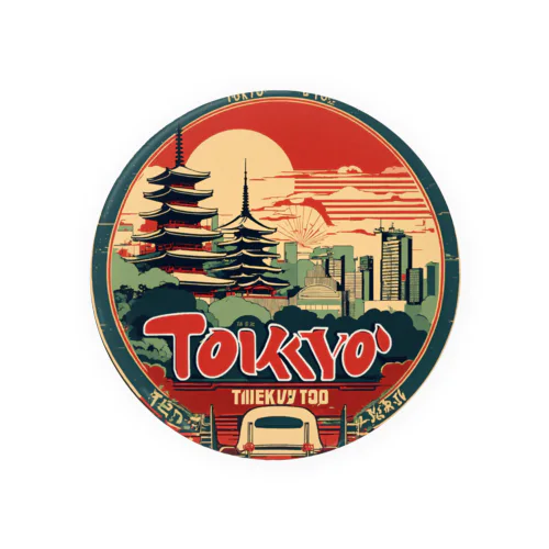 東京っぽいロゴ Tin Badge