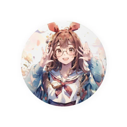 癒やし系のうさ耳少女 Tin Badge