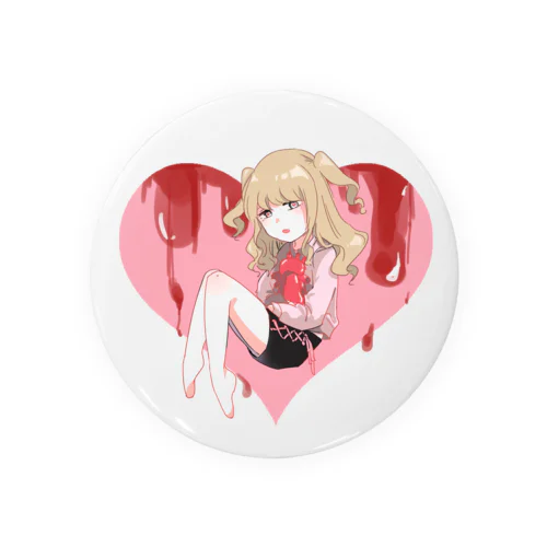 ほんのりメンヘラ女の子 Tin Badge