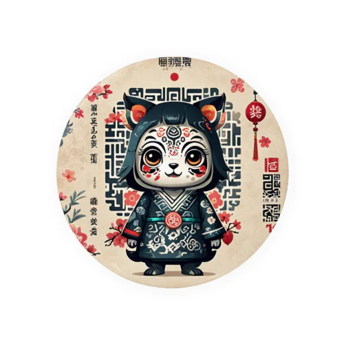 QRコード妖怪　読み子（よみこ ） Tin Badge