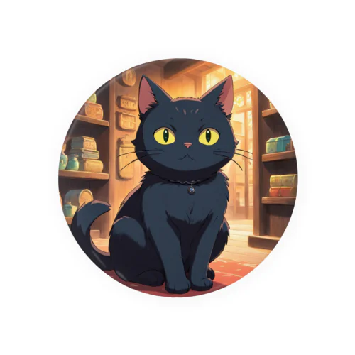 黒猫B Tin Badge