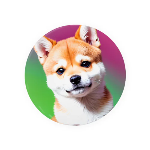 キュルルン顔の柴犬さん Tin Badge