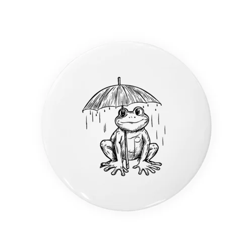 雨が嫌いなカエルくん Tin Badge