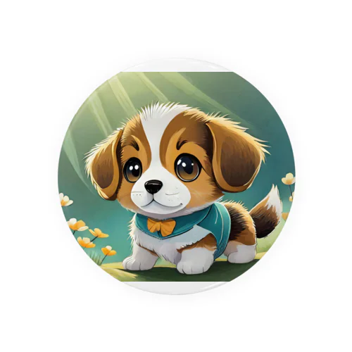 かわいい子犬 Tin Badge