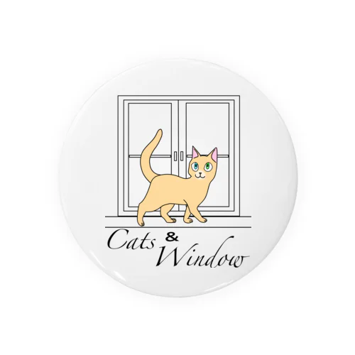 Cats & Windowシリーズ Tin Badge