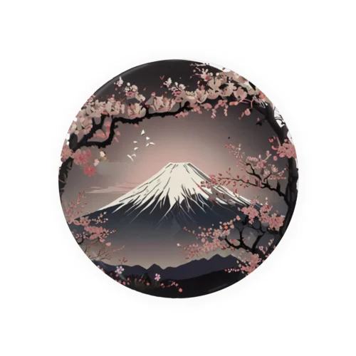 桜と富士山 Tin Badge