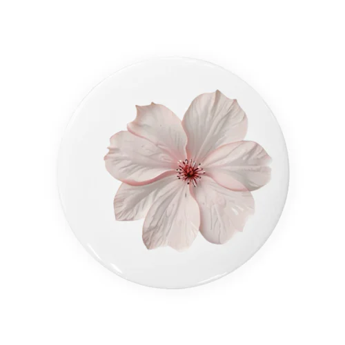 桜　一輪 Tin Badge