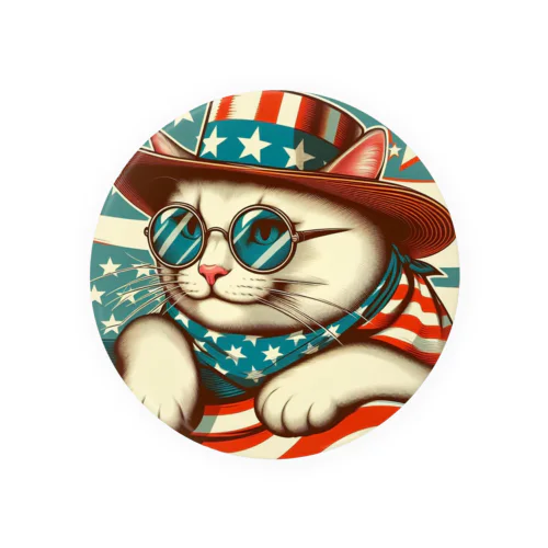 アメリカ横断ウルトラクイズ猫 Tin Badge