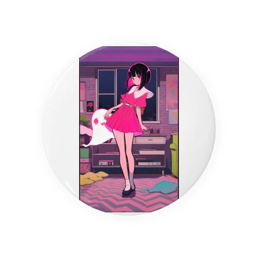 ゴーストGIRL Tin Badge