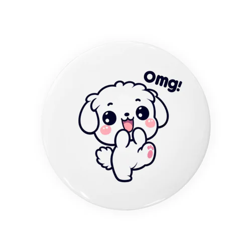 OMG-DOG マルチーズのまるる Tin Badge