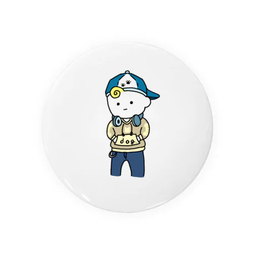 道行く犬を撫でたい男子 Tin Badge