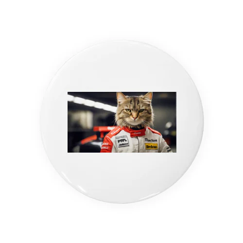 Ｆ１レーサー猫 Tin Badge