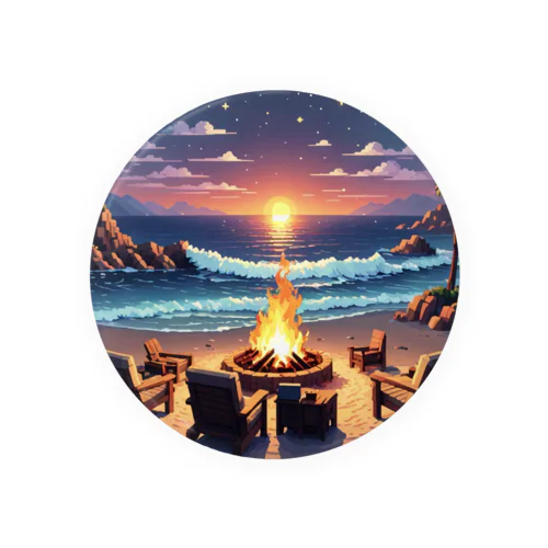 Shoreline Fire Relaxation Tin Badge