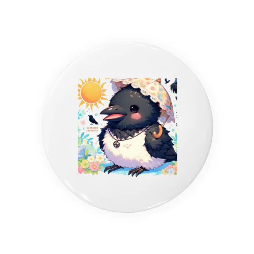 キュートカラス夏 Tin Badge