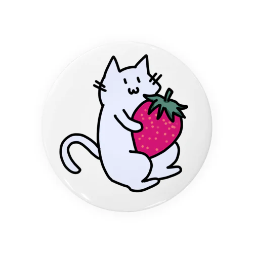 いちごねこ Tin Badge