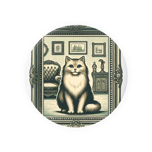 クラシックな猫 Tin Badge