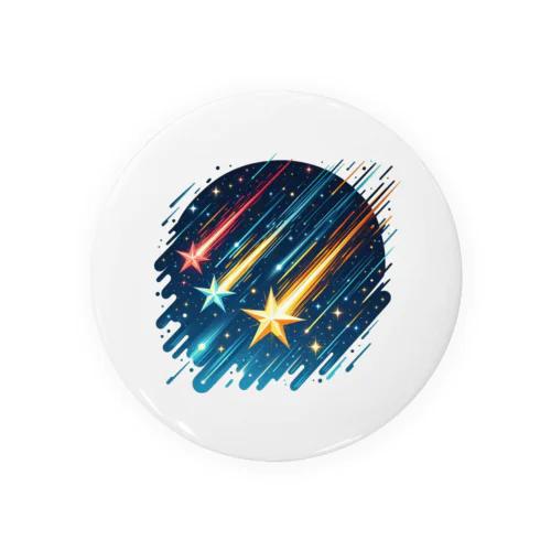 3つの流れ星 Tin Badge