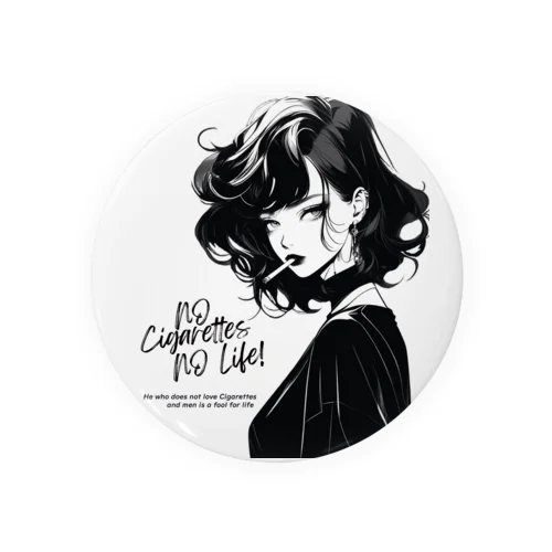 Smoking Lady (ver.1) Tin Badge