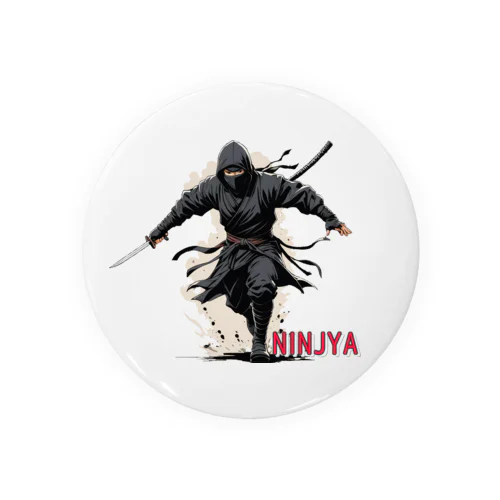 NINJYA　忍者イラスト　かっこいい Tin Badge