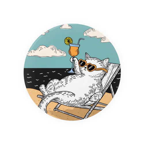 リゾートCat🏖 Tin Badge