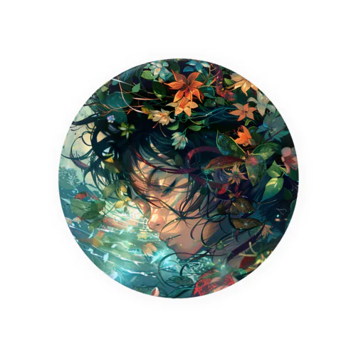 Ethereal Bloom Tin Badge