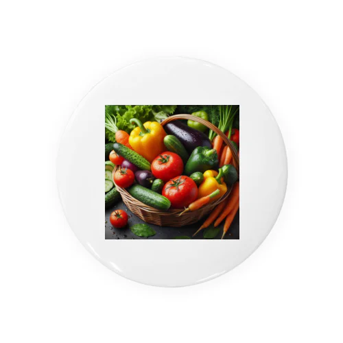 新鮮な野菜 Tin Badge