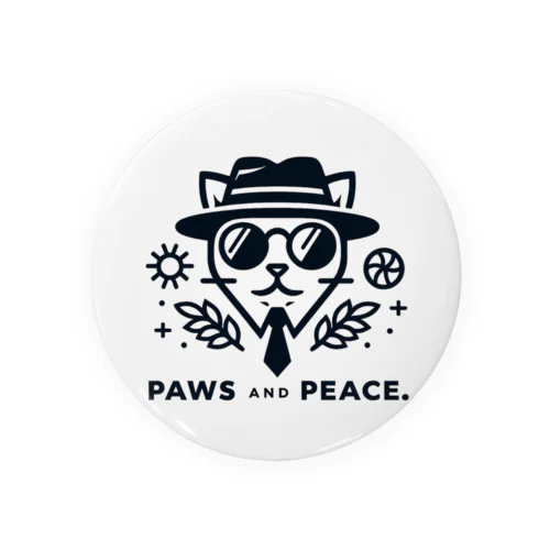 PAWS&PEACE.03 Tin Badge