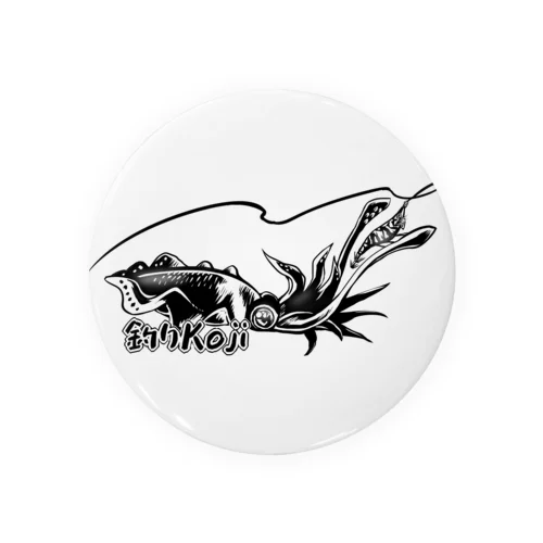 釣りKojiオリジナルロゴ（シルエット） Tin Badge