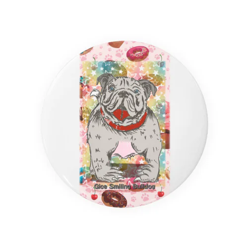 Gice Smiling Bulldog雑貨 Tin Badge