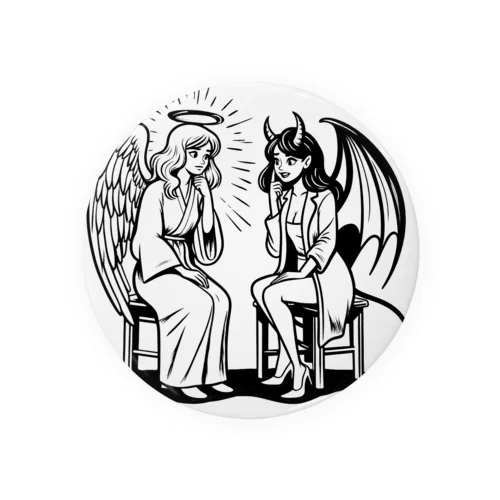 天使と悪魔の診断 Tin Badge